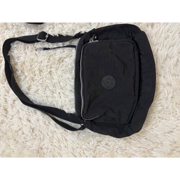 Kipling 2 Black Bags Adjustable Straps Multiple Compartments Messenger Crossbody - Picture 13 of 16
